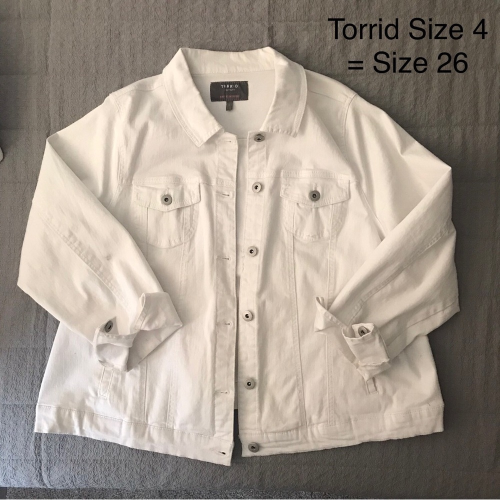 White denim jacket - Torrid - Size 4